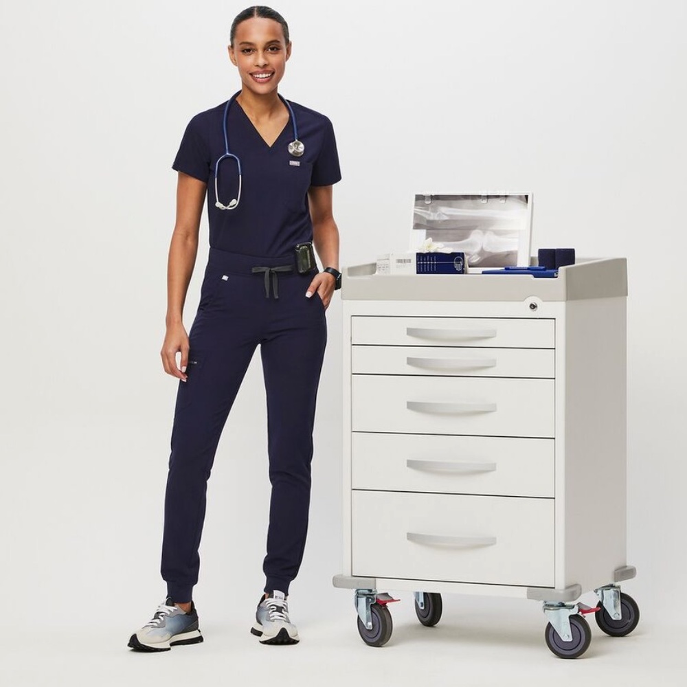 Figs navy blue scrub set